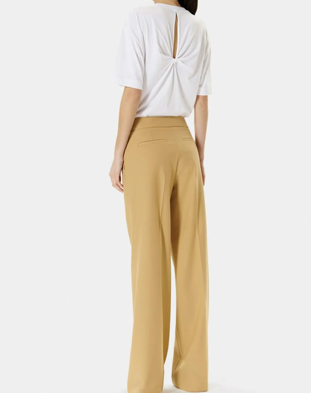 Pantalon en Laine mélangée Pervenche noisette