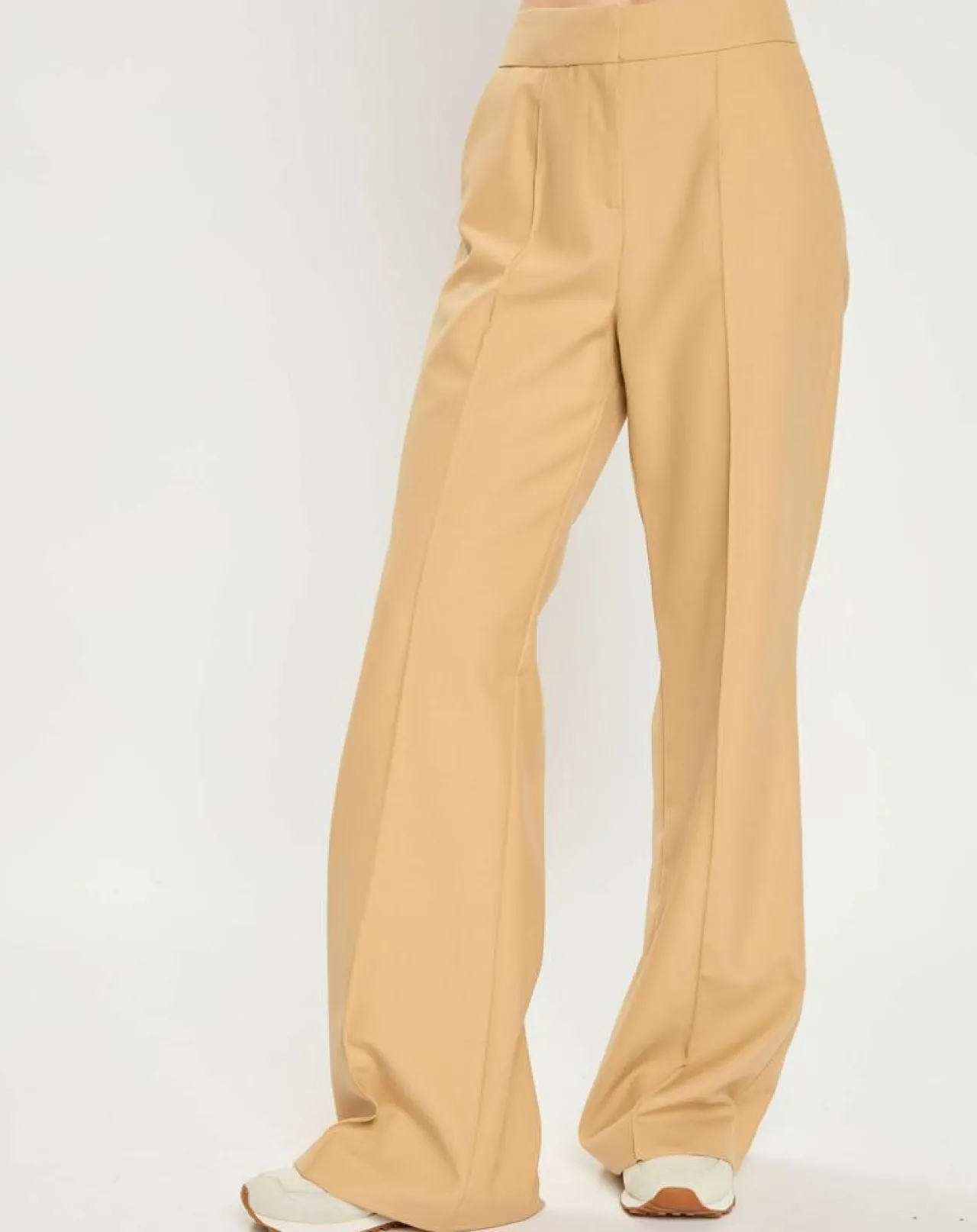 Pantalon en Laine mélangée Pervenche noisette