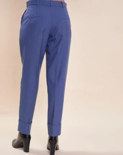 Pantalon en Laine mélangée Philippa bleu