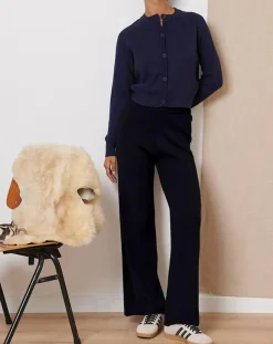 Pantalon en Laine mélangée Simon noir