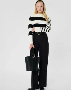 Pantalon en Laine mélangée Parigi noir