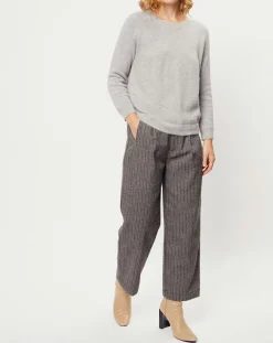 Pantalon en Laine mélangée Emy gris