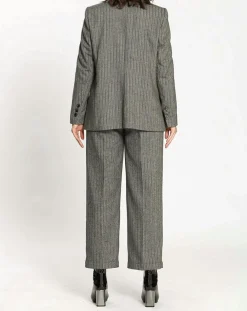 Pantalon en Laine mélangée Emy gris