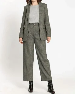 Pantalon en Laine mélangée Emy gris