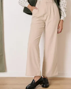 Pantalon en Laine mélangée Toby beige
