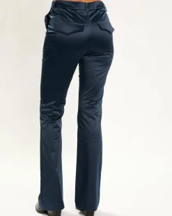 Pantalon en Satin Moon nuit