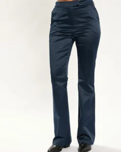 Pantalon en Satin Moon nuit