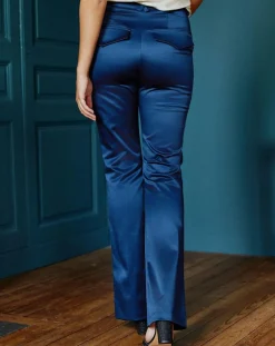 Pantalon en Satin Moon nuit