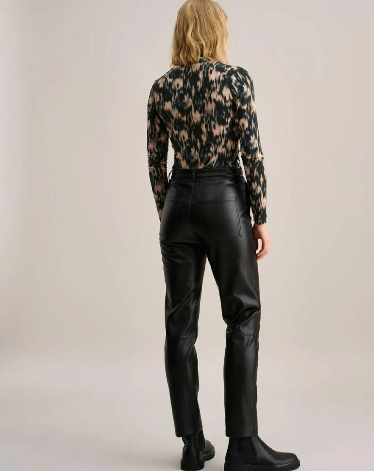 Pantalon en simili Voodoo noir