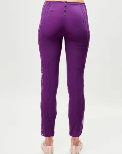 Pantalon en Soie mélangée Desert Rose violet