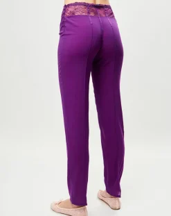 Pantalon en Soie mélangée Elements violet