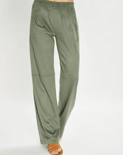 Pantalon en Suédine Lou kaki
