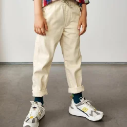 Pantalon en Toile de coton Painter blanc cassé