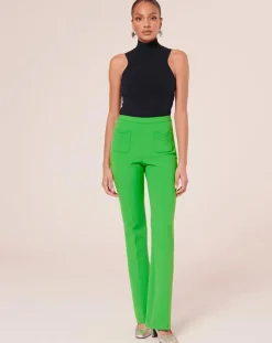 Pantalon en toile double vert
