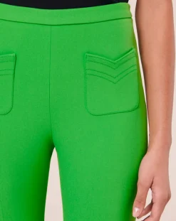 Pantalon en toile double vert