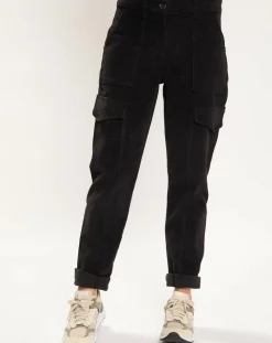 Pantalon en Velours Cargo noir