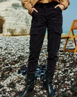 Pantalon en Velours Cargo noir