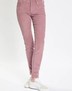 Pantalon en Velours côtelé Lulea rose