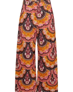 Pantalon en Velours côtelé Fall imprimé rose/multicolore