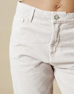 Pantalon en Velours côtelé Pencil rosewood