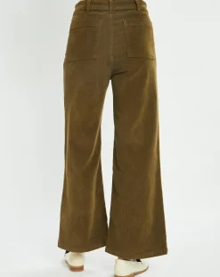 Pantalon en Velours côtelé Pants kaki