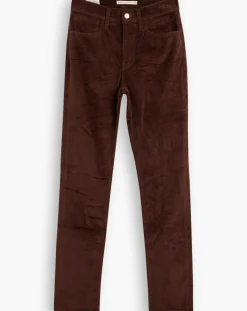 Pantalon en Velours côtelé 724 High Rise marron