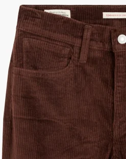 Pantalon en Velours côtelé 724 High Rise marron