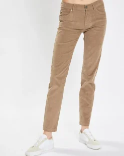 Pantalon en Velours côtelé Lulea beige