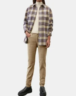 Pantalon en Velours côtelé Lulea beige