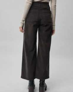 Pantalon en Velours côtelé Pants café