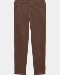 Pantalon en Velours côtelé Osby stretch marron