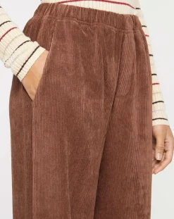 Pantalon en Velours côtelé Jessy marron