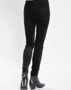 Pantalon en Velours de coton bio Slim Mavas noir