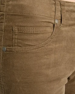 Pantalon en Velours de coton bio Slim Mavas marron