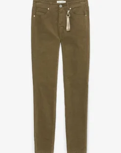 Pantalon en Velours de coton bio Slim Mavas marron