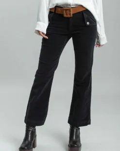 Pantalon en Velours Elsa noir