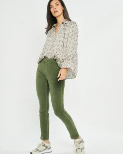 Pantalon en Velours Pants vert