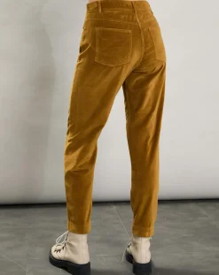 Pantalon en Velours Pepite tabac