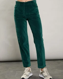 Pantalon en Velours Pepite sapin