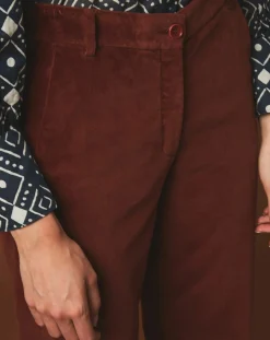 Pantalon en Velours Perfect cacao