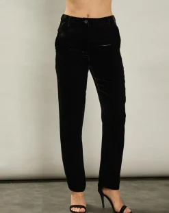 Pantalon en Velours Pietra noir