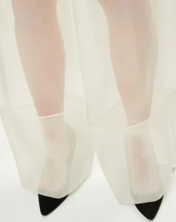 Pantalon Esprit d'Atelier en Soie écru