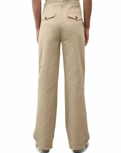 Pantalon flare beige