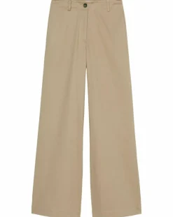 Pantalon flare beige
