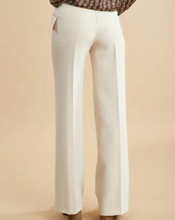 Pantalon flare Muse lait