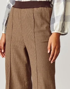 Pantalon flare Vick marron