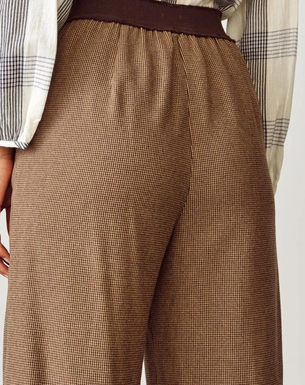 Pantalon flare Vick marron