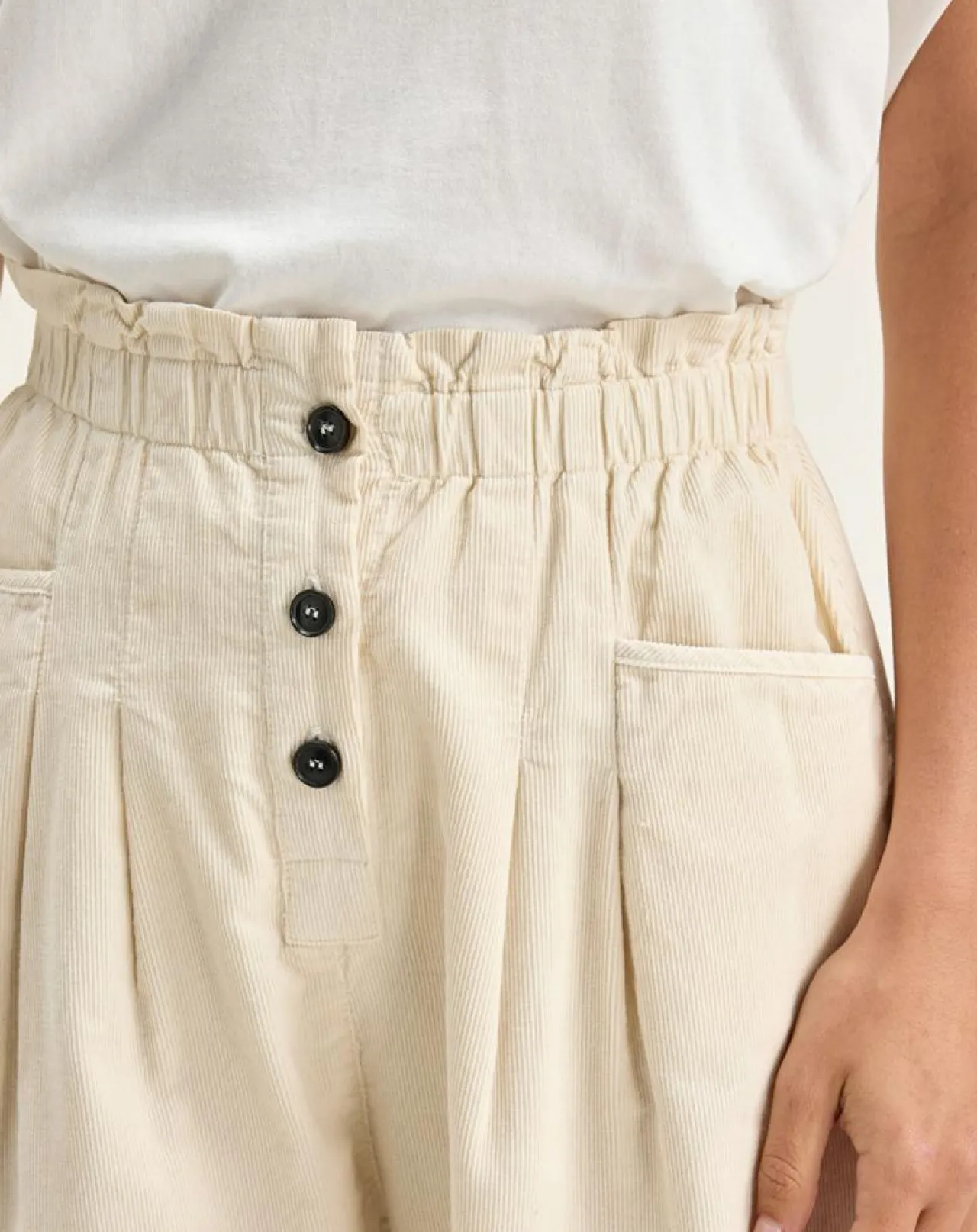 Pantalon fuselé Lilo crème