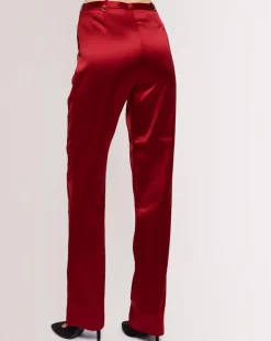 Pantalon Glimmering Soutache rouge