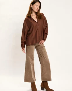 Pantalon jupe-culotte Cloé seigle